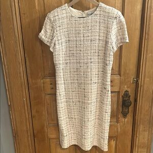 (SOLD) Chanel Cream Tweed Dress